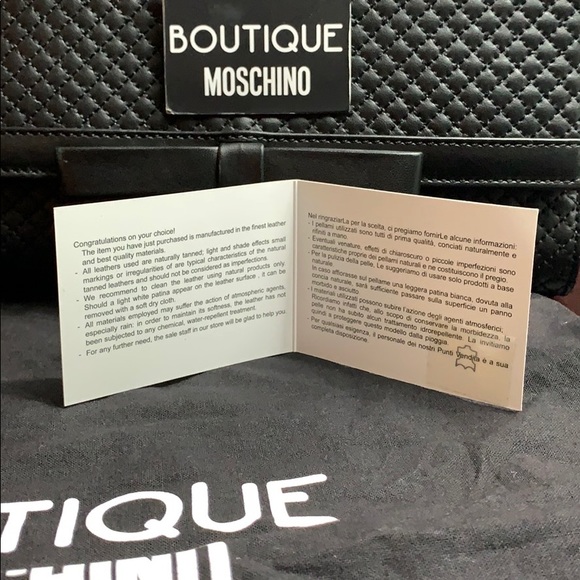 SOLD!! BOUTIQUE MOSCHINO Shoulder Bag NWT - Picture 6 of 16